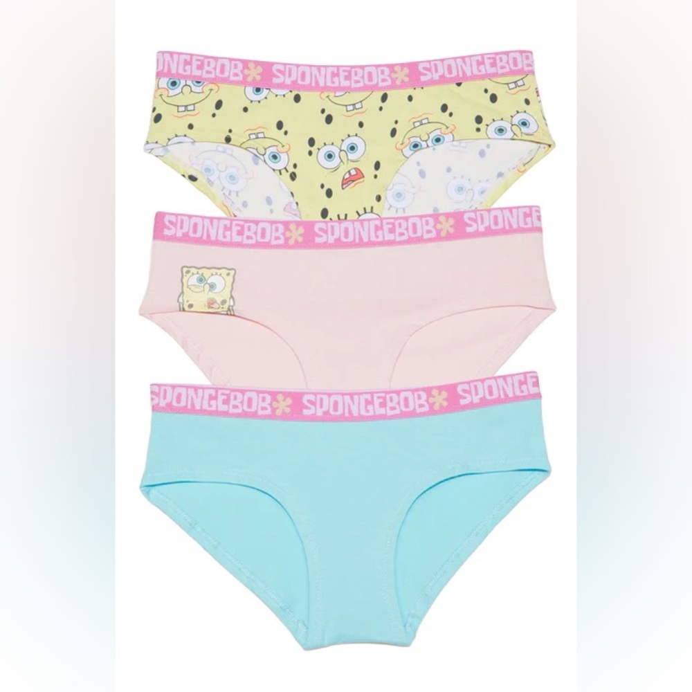Spongebob Bikini 3 Pack Panties - Yellow/combo